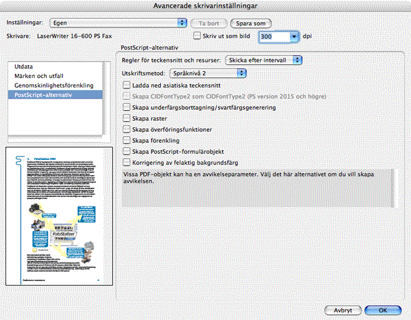 Acrobat snabbare utskrift av PDF-filer